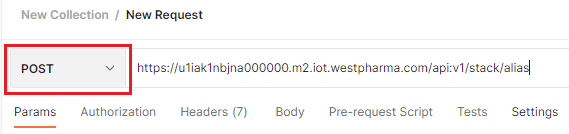 Fill in the request URL